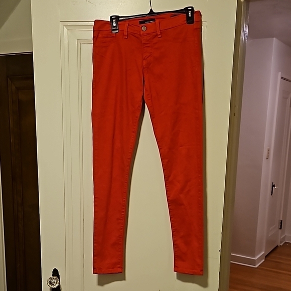 Flying Monkey Skinny Jeans Sz 9 with Stretch EUC Bright Red - Picture 1 of 6